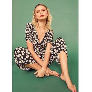Reformation Marlena daisy jumpsuit